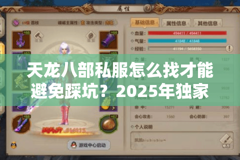 天龙八部私服怎么找才能避免踩坑？2025年独家防骗手册