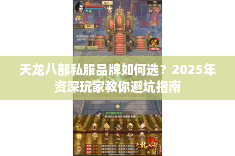 天龙八部私服品牌如何选？2025年资深玩家教你避坑指南