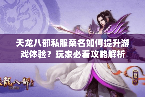 天龙八部私服菜名如何提升游戏体验？玩家必看攻略解析