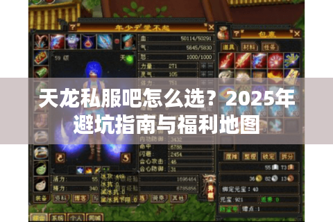 天龙私服吧怎么选？2025年避坑指南与福利地图