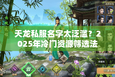 天龙私服名字太泛滥?2025年冷门资源筛选法 天龙私服名字太泛滥?2025年冷门资源筛选法