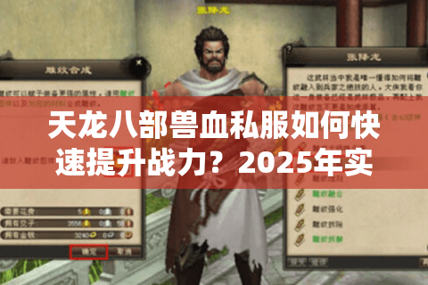 天龙八部兽血私服如何快速提升战力？2025年实测攻略揭秘