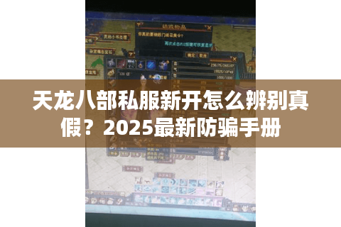 天龙八部私服新开怎么辨别真假？2025最新防骗手册