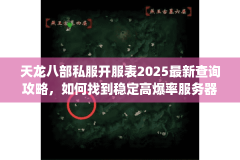 天龙八部私服开服表2025最新查询攻略，如何找到稳定高爆率服务器？
