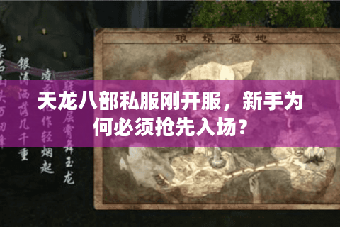 天龙八部私服刚开服，新手为何必须抢先入场？