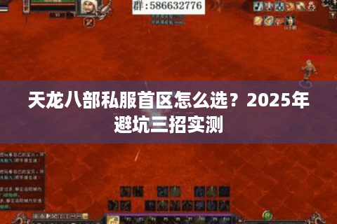 天龙八部私服首区怎么选？2025年避坑三招实测