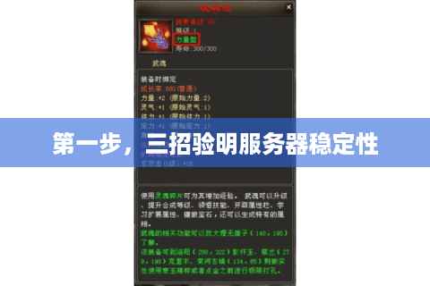 第一步，三招验明服务器稳定性