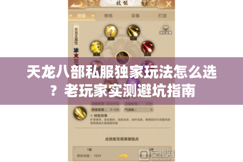天龙八部私服独家玩法怎么选？老玩家实测避坑指南