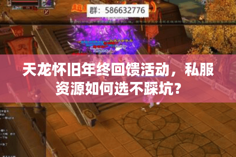 天龙怀旧年终回馈活动，私服资源如何选不踩坑？