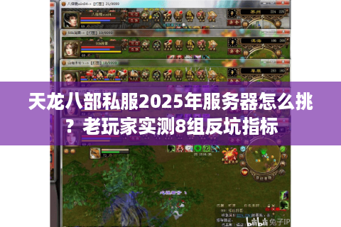 天龙八部私服2025年服务器怎么挑？老玩家实测8组反坑指标