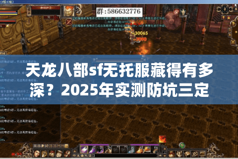 天龙八部sf无托服藏得有多深？2025年实测防坑三定律