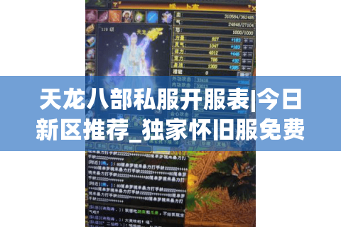 天龙八部私服开服表|今日新区推荐_独家怀旧服免费满回馈