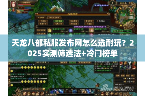 天龙八部私服发布网怎么选耐玩？2025实测筛选法+冷门榜单
