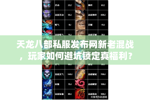 天龙八部私服发布网新老混战，玩家如何避坑锁定真福利？