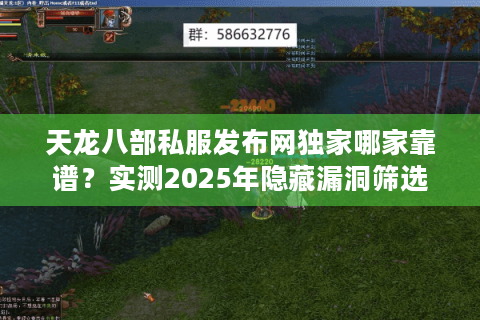 天龙八部私服发布网独家哪家靠谱?实测2025年隐藏漏洞筛选术 天龙八部私服发布网独家哪家靠谱?实测2025年隐藏漏洞筛选术