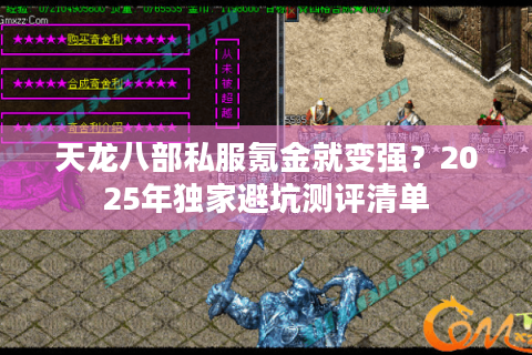 天龙八部私服氪金就变强？2025年独家避坑测评清单