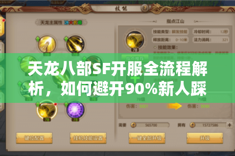 天龙八部SF开服全流程解析，如何避开90%新人踩过的坑？