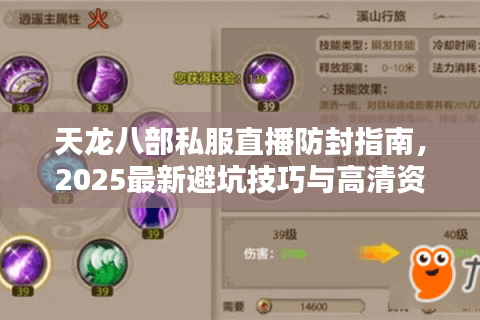 天龙八部私服直播防封指南，2025最新避坑技巧与高清资源推荐