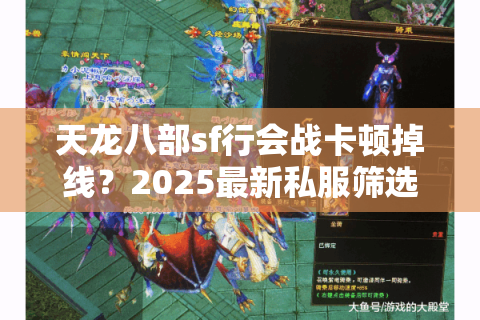 天龙八部sf行会战卡顿掉线？2025最新私服筛选技巧实测