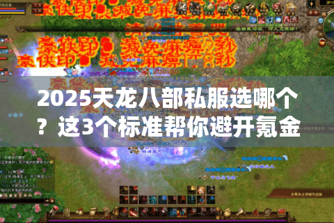 2025天龙八部私服选哪个？这3个标准帮你避开氪金陷阱