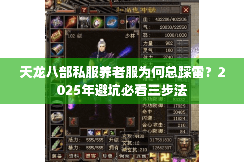 天龙八部私服养老服为何总踩雷？2025年避坑必看三步法