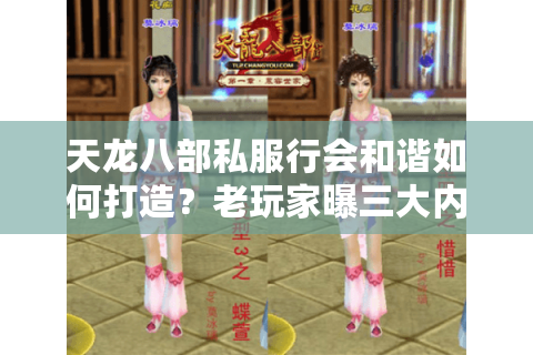 天龙八部私服行会和谐如何打造？老玩家曝三大内部分配秘诀