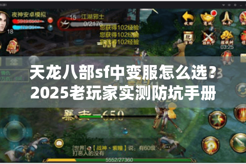 天龙八部sf中变服怎么选？2025老玩家实测防坑手册