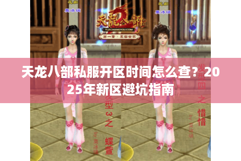 天龙八部私服开区时间怎么查？2025年新区避坑指南