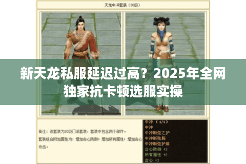 新天龙私服延迟过高？2025年全网独家抗卡顿选服实操