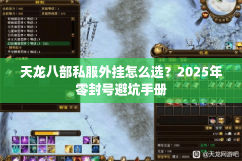 天龙八部私服外挂怎么选?2025年零封号避坑手册 天龙八部私服外挂怎么选?2025年零封号避坑手册