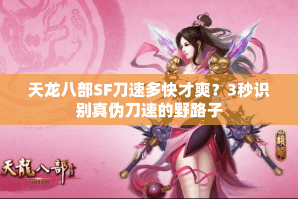 天龙八部SF刀速多快才爽？3秒识别真伪刀速的野路子