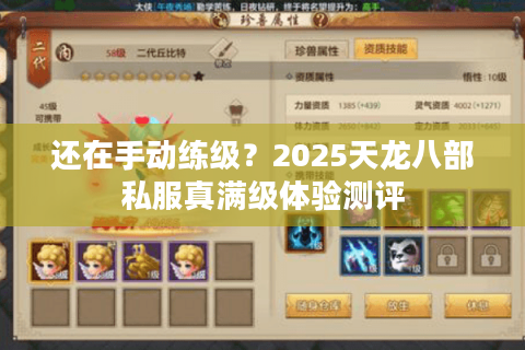 还在手动练级？2025天龙八部私服真满级体验测评