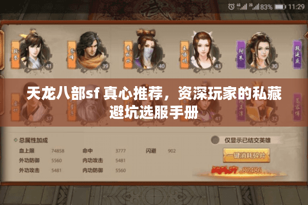 天龙八部sf 真心推荐，资深玩家的私藏避坑选服手册