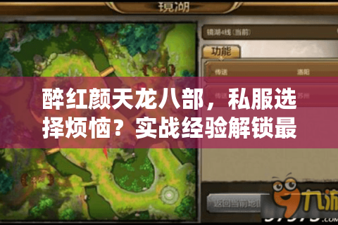 醉红颜天龙八部，私服选择烦恼？实战经验解锁最佳冒险