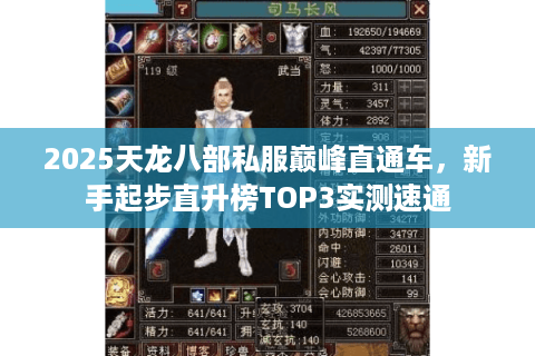 2025天龙八部私服巅峰直通车，新手起步直升榜TOP3实测速通