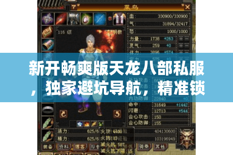 新开畅爽版天龙八部私服，独家避坑导航，精准锁定真·畅爽体验
