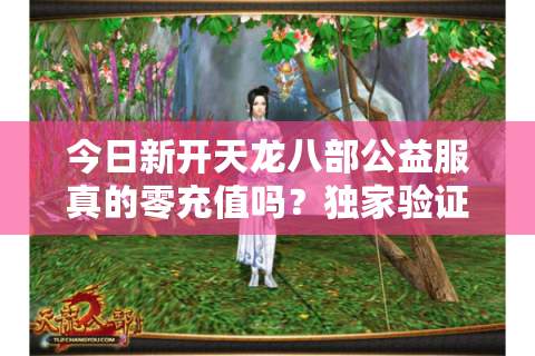 今日新开天龙八部公益服真的零充值吗？独家验证三招辨真假