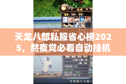 天龙八部私服省心榜2025，熬夜党必看自动挂机实测