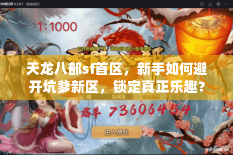天龙八部sf首区，新手如何避开坑爹新区，锁定真正乐趣？