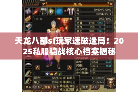 天龙八部sf玩家速破迷局！2025私服稳战核心档案揭秘