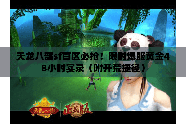 天龙八部sf首区必抢！限时爆服黄金48小时实录（附开荒捷径）