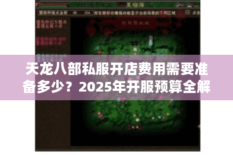 天龙八部私服开店费用需要准备多少？2025年开服预算全解析