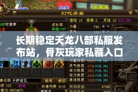 长期稳定天龙八部私服发布站,骨灰玩家私藏入口清单 长期稳定天龙八部私服发布站,骨灰玩家私藏入口清单