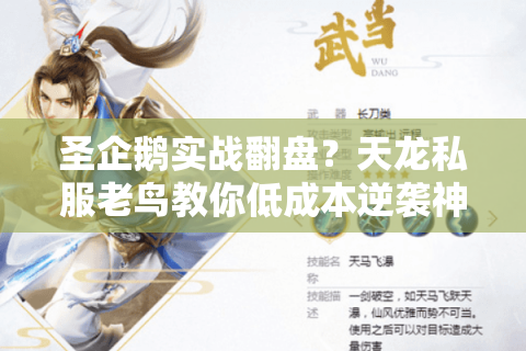 圣企鹅实战翻盘?天龙私服老鸟教你低成本逆袭神宠 圣企鹅实战翻盘?天龙私服老鸟教你低成本逆袭神宠