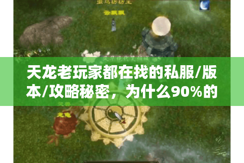 天龙老玩家都在找的私服/版本/攻略秘密，为什么90%的人选不对？
