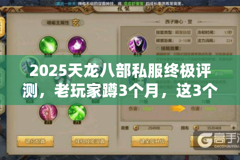 2025天龙八部私服终极评测，老玩家蹲3个月，这3个版本才是真能玩