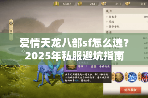 爱情天龙八部sf怎么选？2025年私服避坑指南