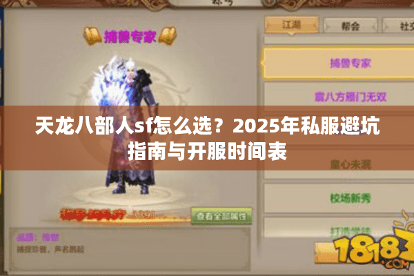 天龙八部人sf怎么选？2025年私服避坑指南与开服时间表