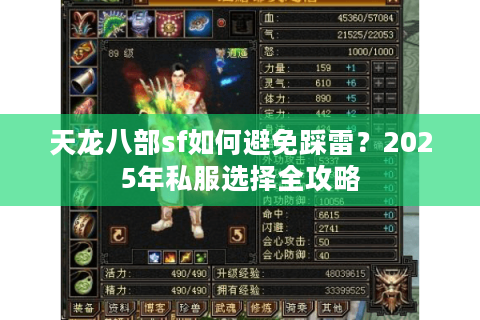 天龙八部sf如何避免踩雷？2025年私服选择全攻略