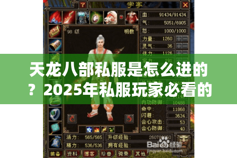 天龙八部私服是怎么进的？2025年私服玩家必看的安全进服教程